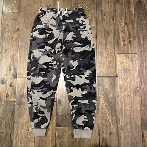 Polo Ralph Lauren Boys Zip Pockets Elastic Waist Camoflauge Green Jogger Pants 7